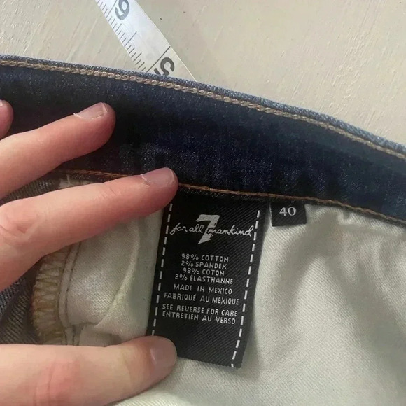 7 For All Man Kind Men’s Standard For Straight Leg Jeans SZ 40 - Picture 9 of 9